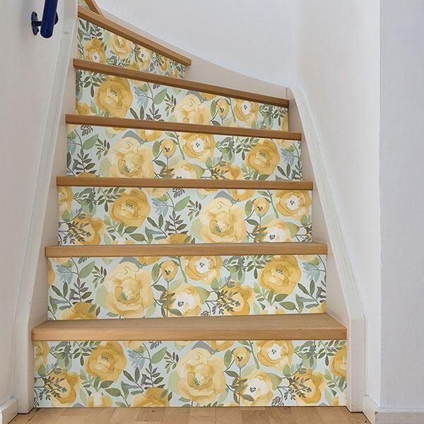 peachy-keen-yellow-peel-stick-wallpaper-york-wallcoverings-nu3036 - York Wallcoverings Wallpaper