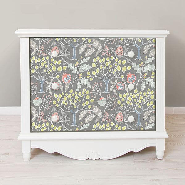 groovy-garden-grey-peel-stick-wallpaper-york-wallcoverings-nu3039 - York Wallcoverings Wallpaper