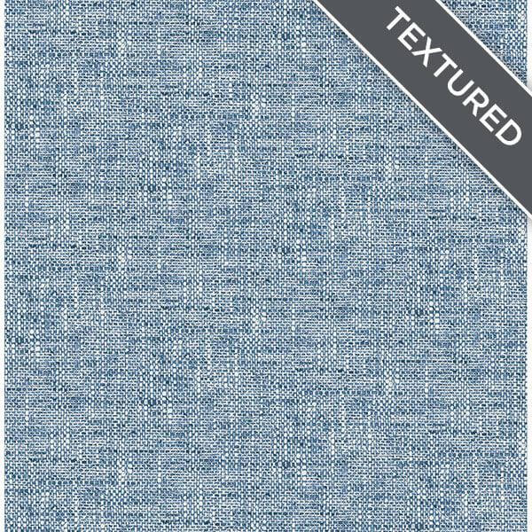 navy-poplin-texture-peel-stick-wallpaper-york-wallcoverings-nu2918 - York Wallcoverings Wallpaper