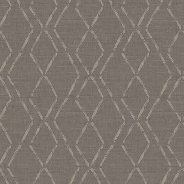 Tapa Brown Trellis Wallpaper - York Wallcoverings - 3118-12654