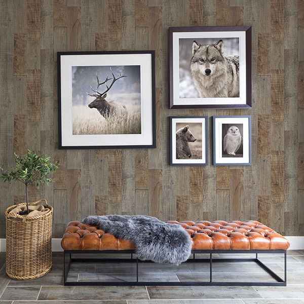 Chebacco Brown Wooden Planks Wallpaper - York Wallcoverings - 3118-12693 - York Wallcoverings Wallpaper