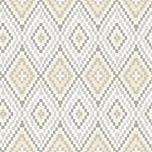 ganado-beige-geometric-ikat-wallpaper-york-wallcoverings-3118-12711 - York Wallcoverings Wallpaper