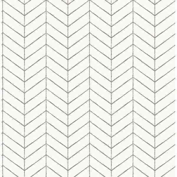 Bison Taupe Herringbone Wallpaper - York Wallcoverings - 3118-25097 - York Wallcoverings Wallpaper