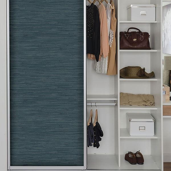 navy-grassweave-peel-and-stick-wallpaper-york-wallcoverings-nu2874 - York Wallcoverings Wallpaper