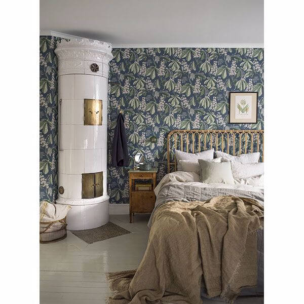 chestnut-slate-floral-wallpaper-york-wallcoverings-2827-7201 - York Wallpaper Wallpaper