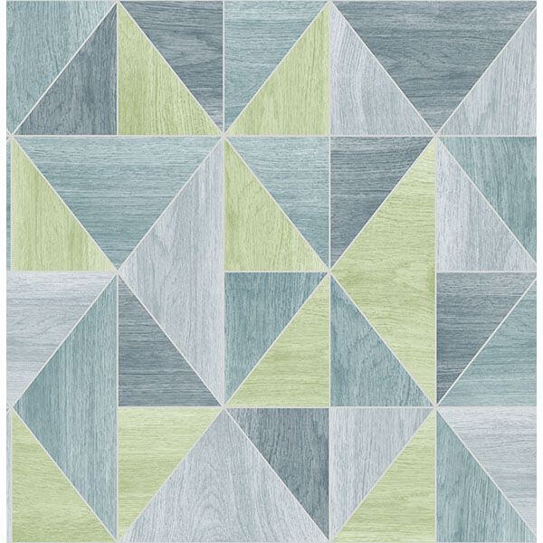 simpson-blue-geometric-wood-wallpaper-york-wallcoverings-2814-24961 - York Wallpaper Wallpaper