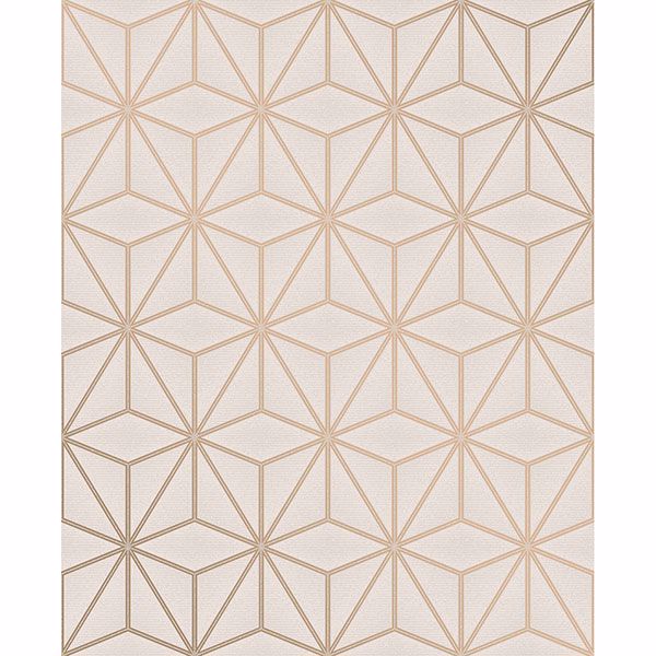 augustin-rose-gold-geometric-wallpaper-york-wallcoverings-2834-42346 - York Wallcoverings Wallpaper