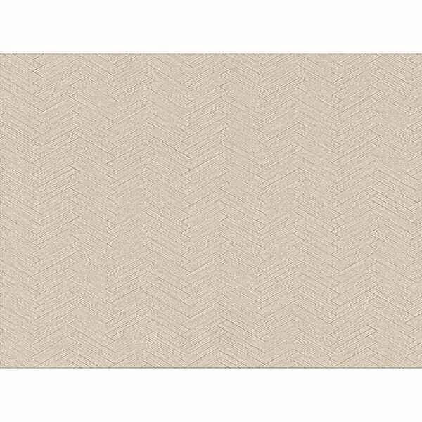 Karma Beige Herringhone Weave Wallpaper - York Wallcoverings - 2830-2762