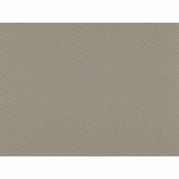 Karma Brown Herringhone Weave Wallpaper - York Wallcoverings - 2830-2764