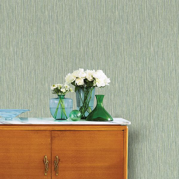 raffia-thames-green-faux-grasscloth-wallpaper-york-wallcoverings-2901-25421 - York Wallpaper Wallpaper