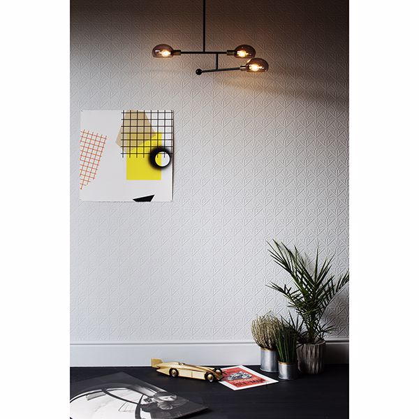 deco-paradiso-white-luxury-vinyl-paintable-wallpaper-york-wallcoverings-rd576 - York Wallpaper Wallpaper
