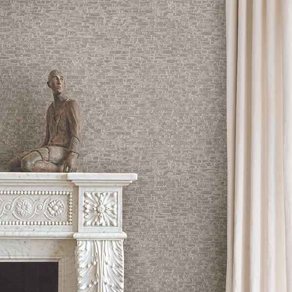Belvedere Grey Faux Slate Wallpaper - York Wallcoverings - 2908-24902 - York Wallcoverings Wallpaper