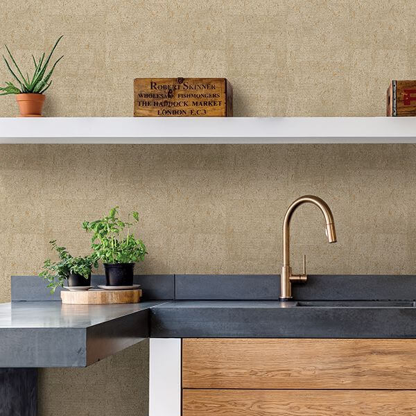millau-khaki-faux-concrete-wallpaper-york-wallcoverings-2908-24952 - York Wallpaper Wallpaper