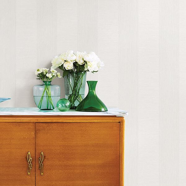 intrepid-white-faux-grasscloth-stripe-wallpaper-york-wallcoverings-2908-25306 - York Wallcoverings Wallpaper