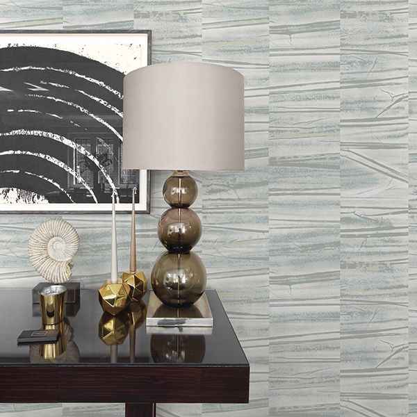 Lithos Slate Geometric Marble Wallpaper - York Wallcoverings - 2908-87122 - York Wallcoverings Wallpaper