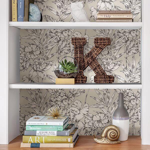 grey-cayman-peel-and-stick-wallpaper-york-wallcoverings-nus3145 - York Wallcoverings Wallpaper