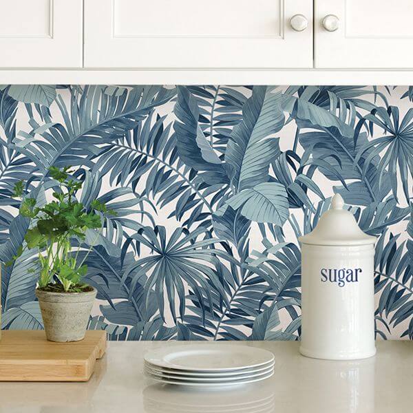 blue-maui-peel-and-stick-wallpaper-york-wallcoverings-nus3148 - York Wallcoverings Wallpaper
