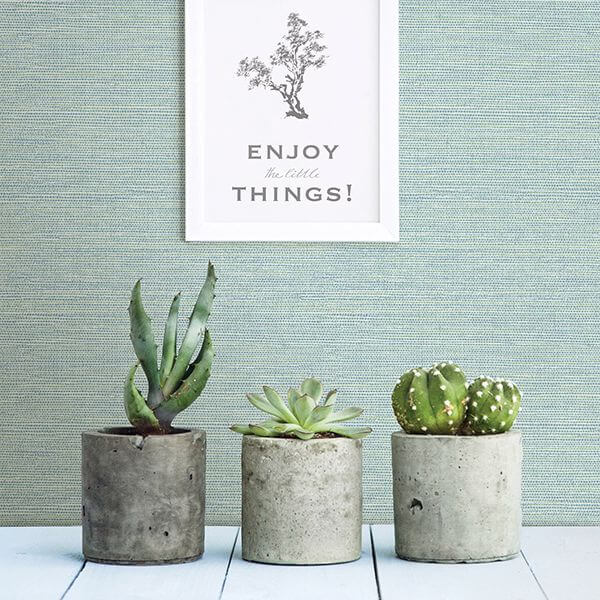 agave-mint-faux-grasscloth-wallpaper-york-wallcoverings-2902-24282 - York Wallcoverings Wallpaper