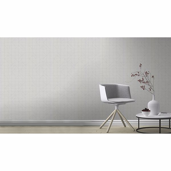 teague-silver-geometric-wallpaper-york-wallcoverings-rh610741 - York Wallcoverings Wallpaper