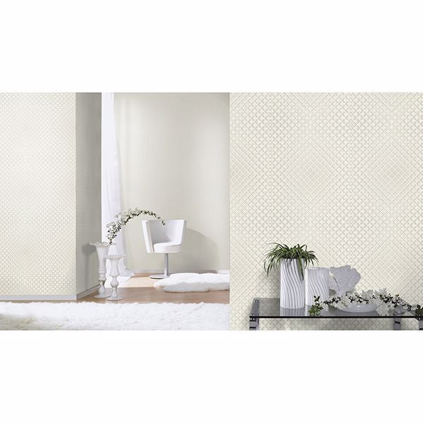 perriand-cream-geometric-wallpaper-york-wallcoverings-rh610949 - York Wallcoverings Wallpaper