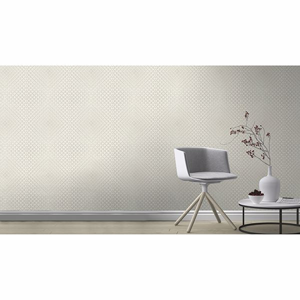 perriand-cream-geometric-wallpaper-york-wallcoverings-rh610949 - York Wallcoverings Wallpaper