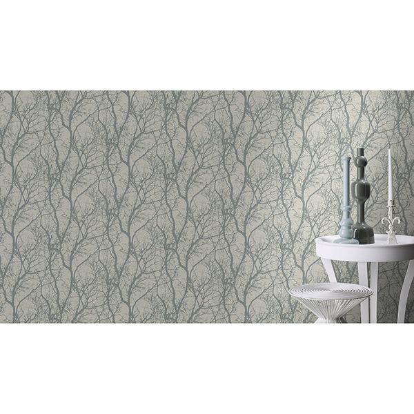 wiwen-grey-tree-wallpaper-york-wallcoverings-rh633269 - York Wallcoverings Wallpaper