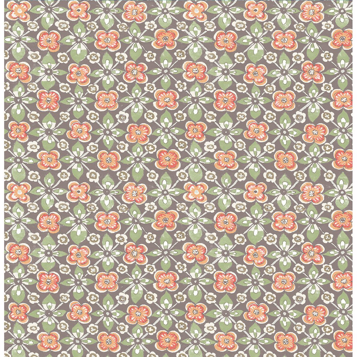 free-spirit-coral-floral-york-wallcoverings-1014-001823 - York Wallcoverings Wallpaper