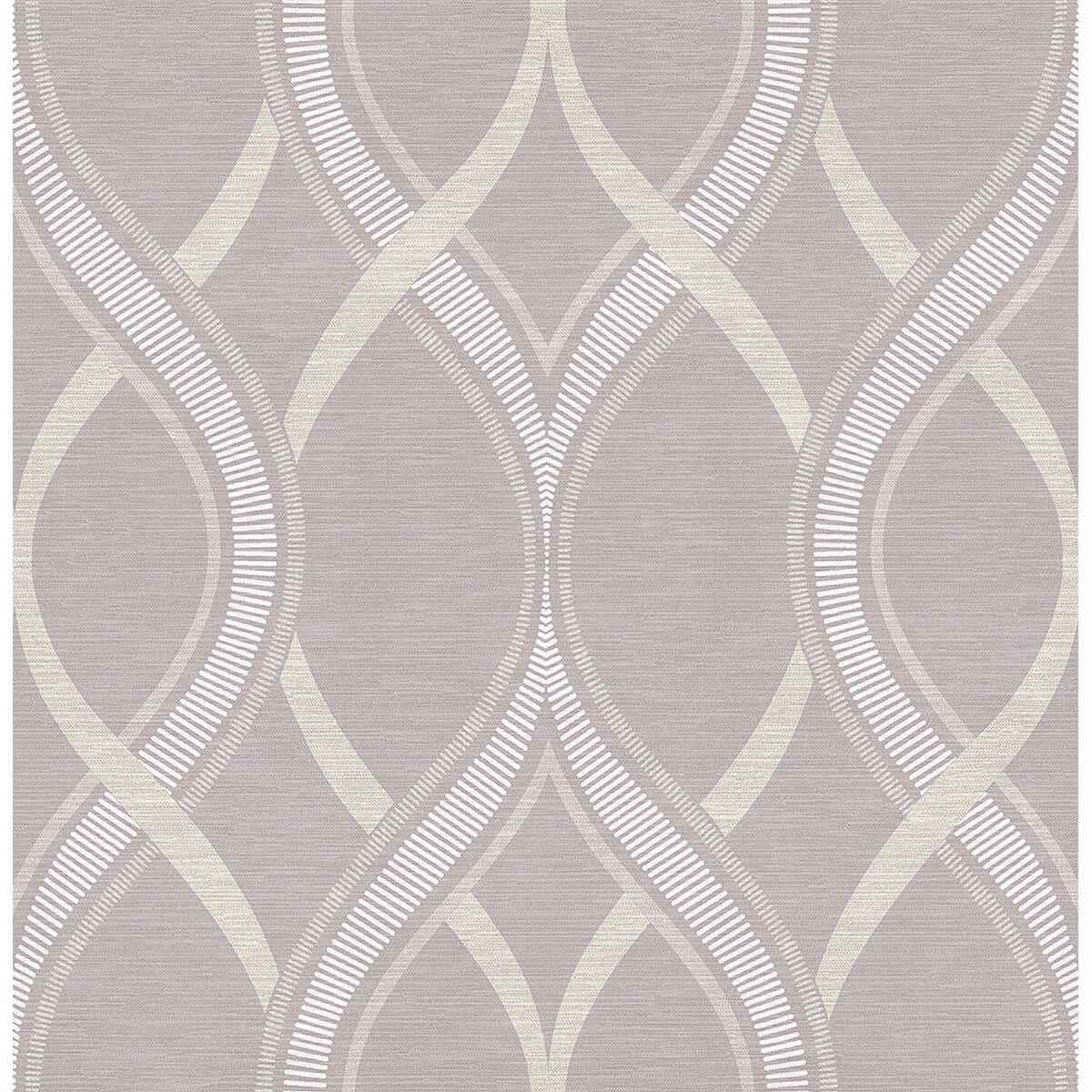 Frequency Lavender Ogee Wallpaper - York Wallcoverings - 2625-21852 - York Wallcoverings Wallpaper