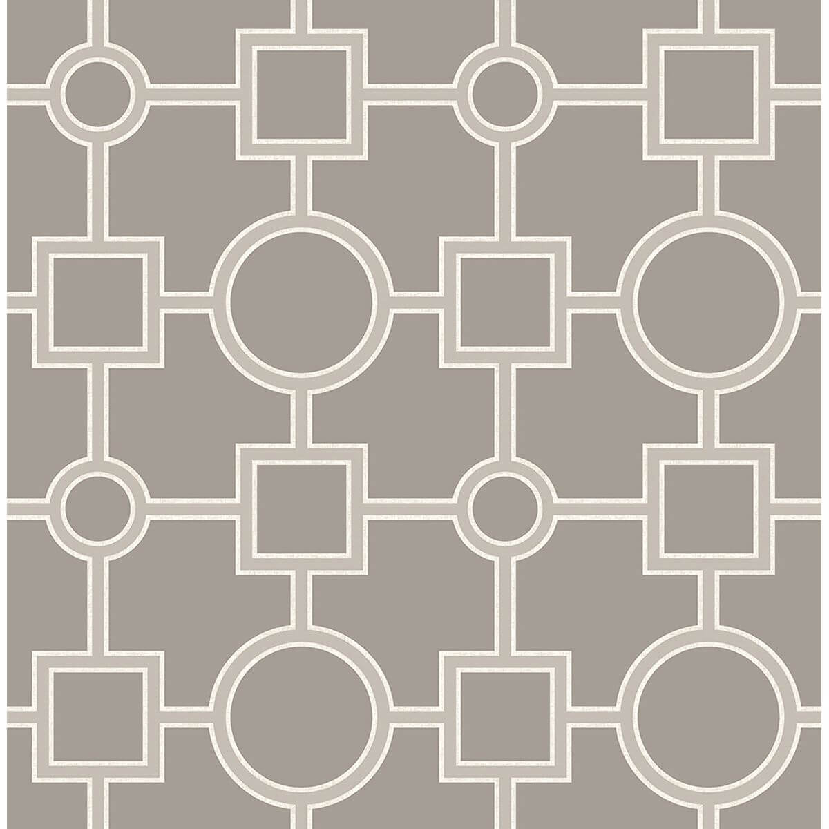 matrix-taupe-geometric-wallpaper-york-wallcoverings-2625-21810 - York Wallcoverings Wallpaper