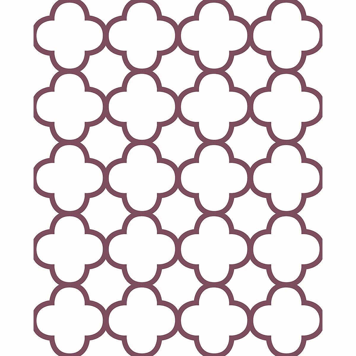 origin-burgundy-quatrefoil-wallpaper-york-wallcoverings-2625-21859 - York Wallcoverings Wallpaper