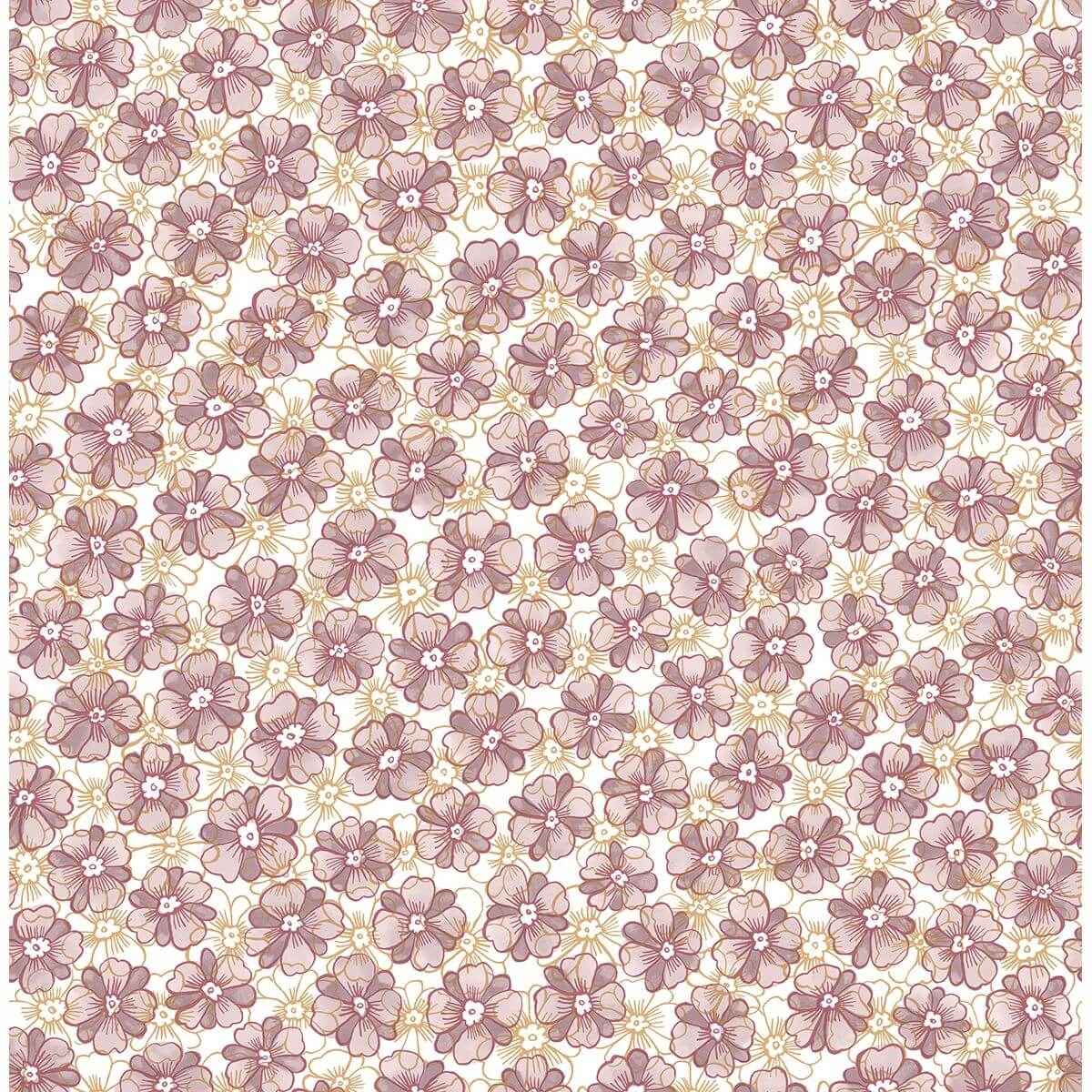 Allison Lavender Floral Wallpaper - York Wallcoverings - 2657-22226