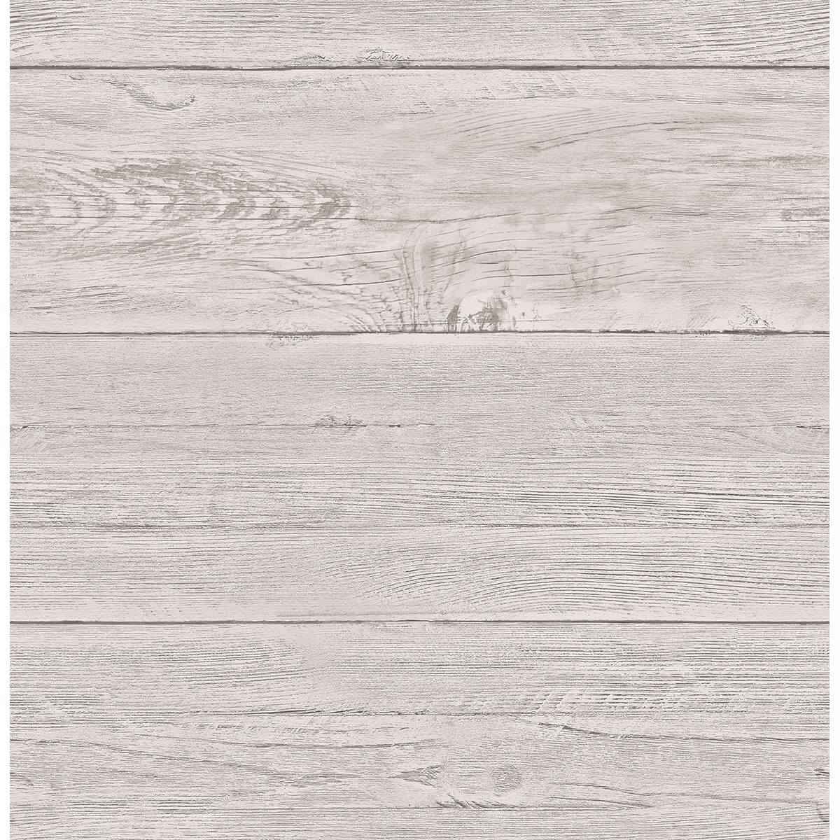 Grey White Washed Boards Wallpaper - York Wallcoverings - 2701-22323 - York Wallcoverings Wallpaper