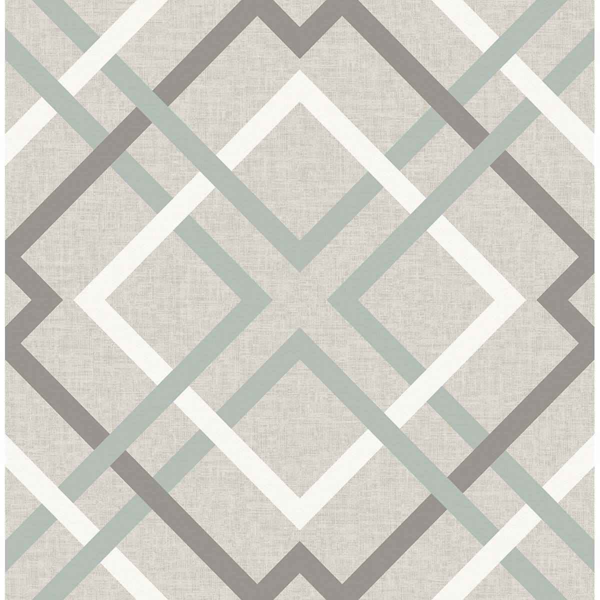 Saltire Taupe Plaid Wallpaper - York Wallcoverings - 2697-22649 - York Wallcoverings Wallpaper