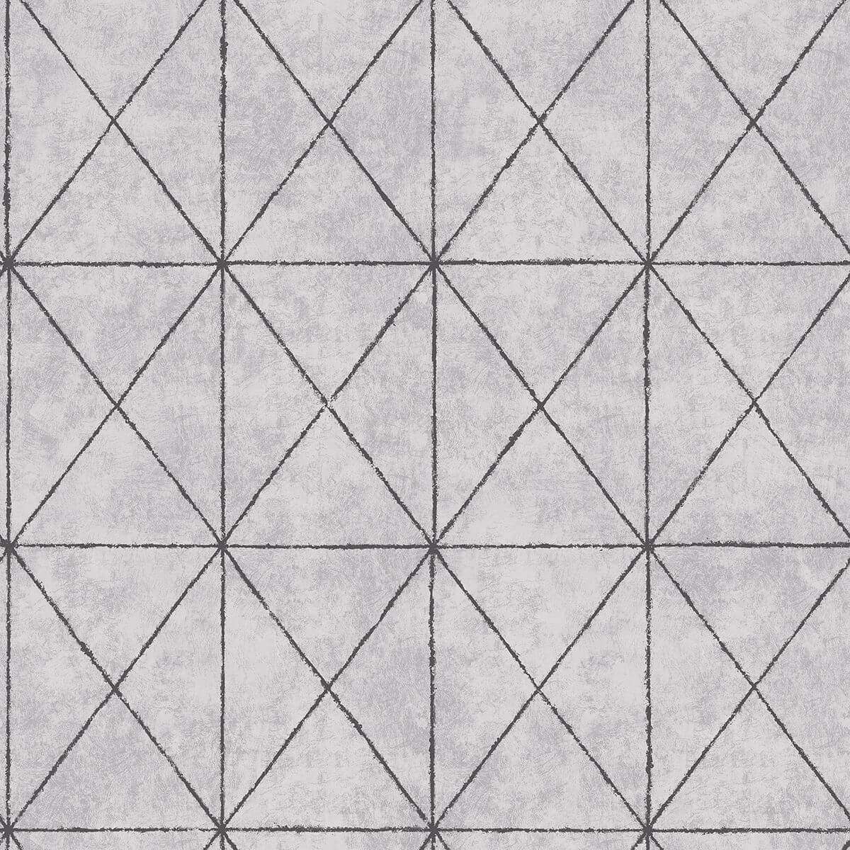 intersection-silver-geometric-wallpaper-york-wallcoverings-2697-78005 - York Wallcoverings Papel pintado
