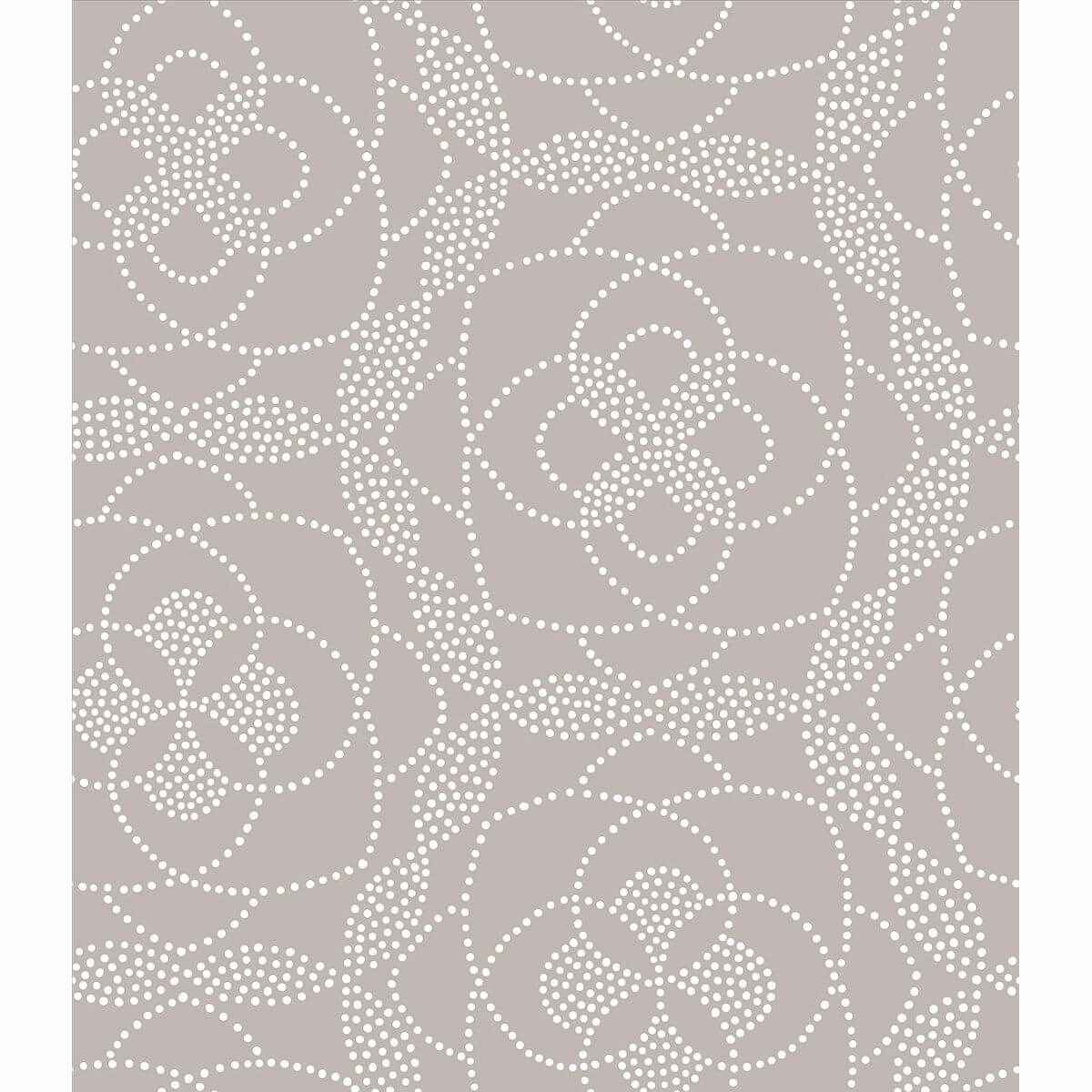 Cosmos Light Grey Dot Wallpaper - York Wallcoverings - 2697-22638 - York Wallcoverings Wallpaper