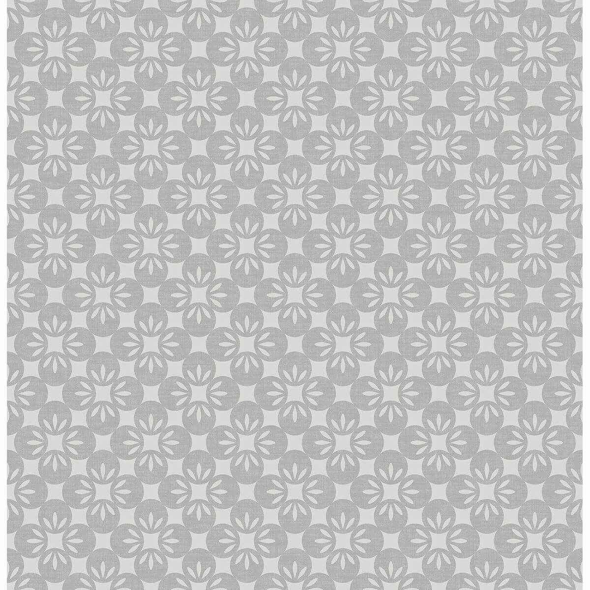 Orbit Grey Floral Wallpaper - York Wallcoverings - 2716-23830