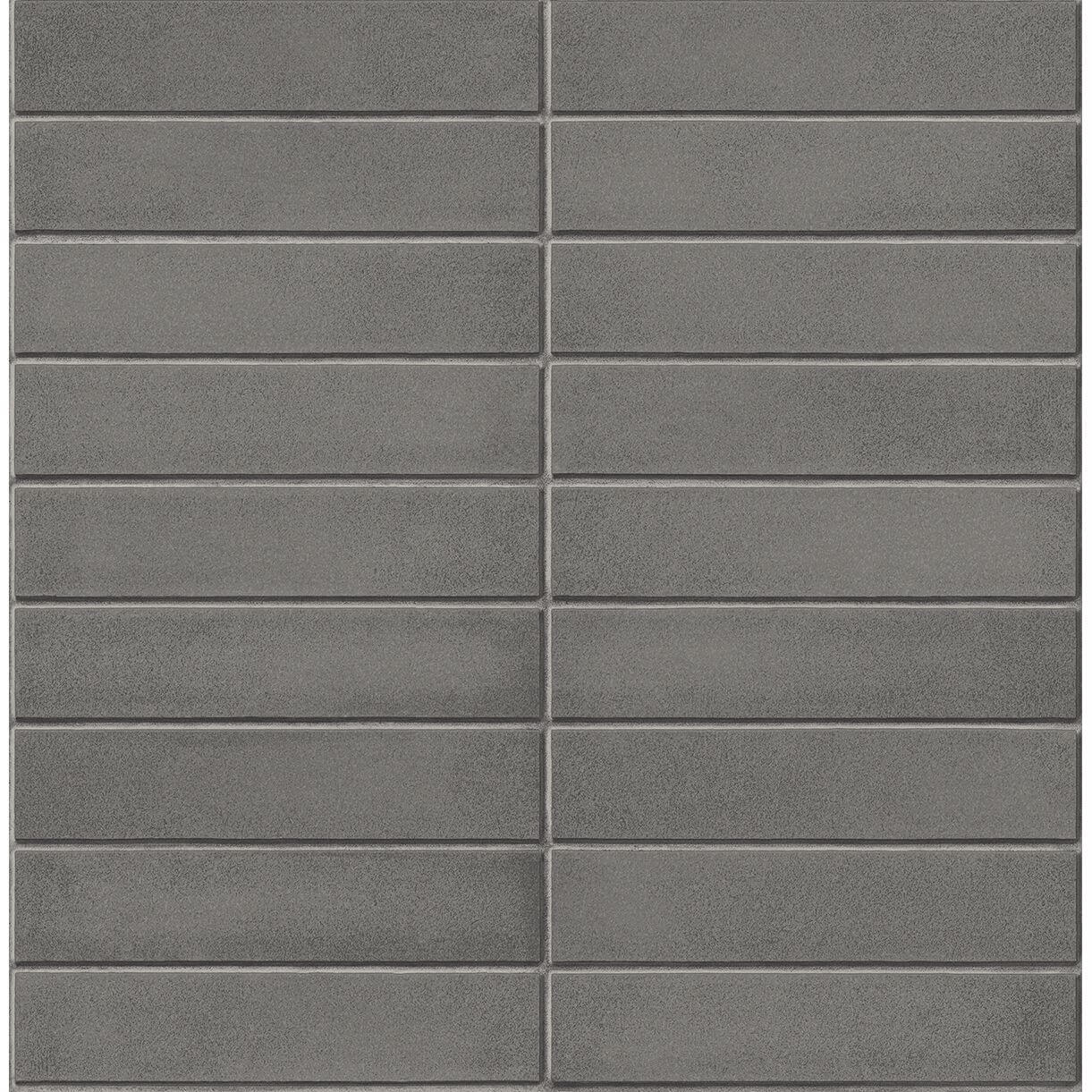 midcentury-modern-dark-grey-brick-wallpaper-york-wallcoverings-2540-24025 - York Wallcoverings Wallpaper