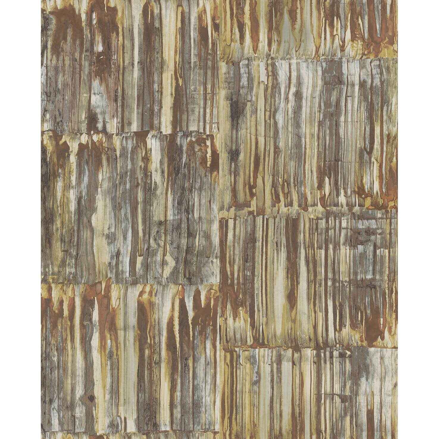 Patina Panels Copper Metal Wallpaper - York Wallcoverings - 2540-24063