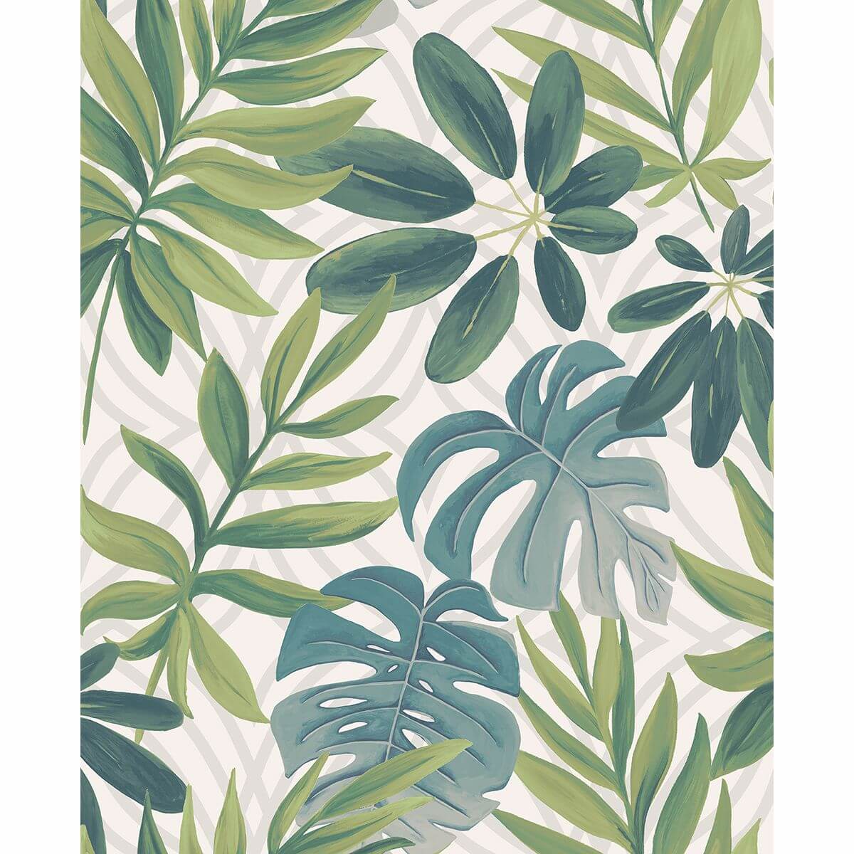 nocturnum-white-leaf-wallpaper-york-wallcoverings-2763-24200 - York Wallcoverings Wallpaper