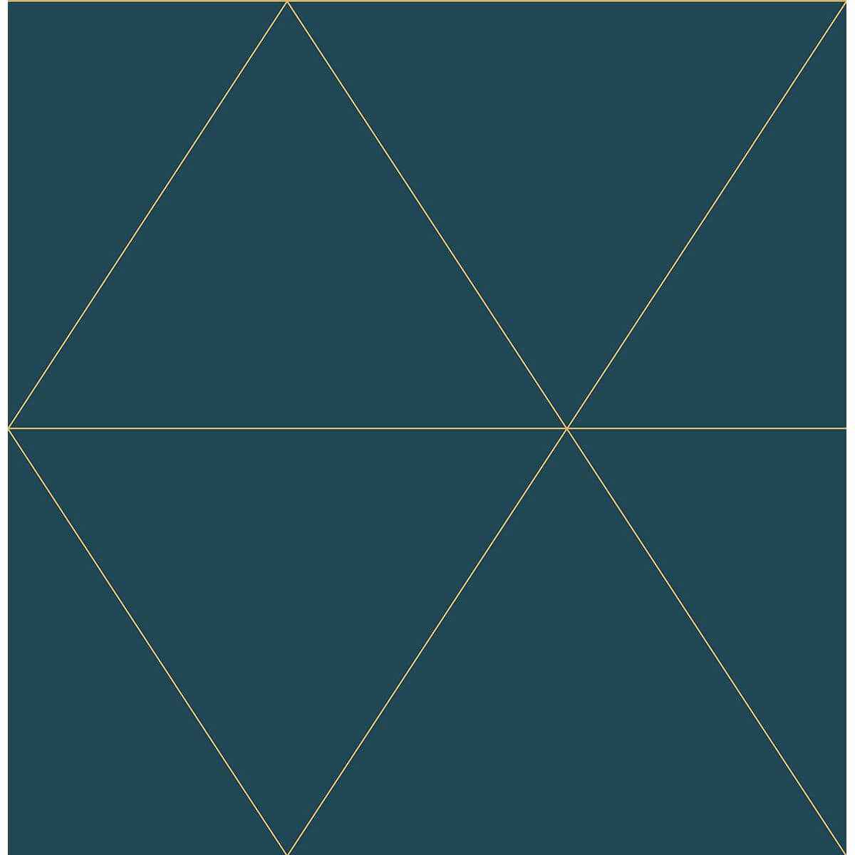 Twilight Teal Geometric Wallpaper - York Wallcoverings - 2763-24228 - York Wallcoverings Wallpaper