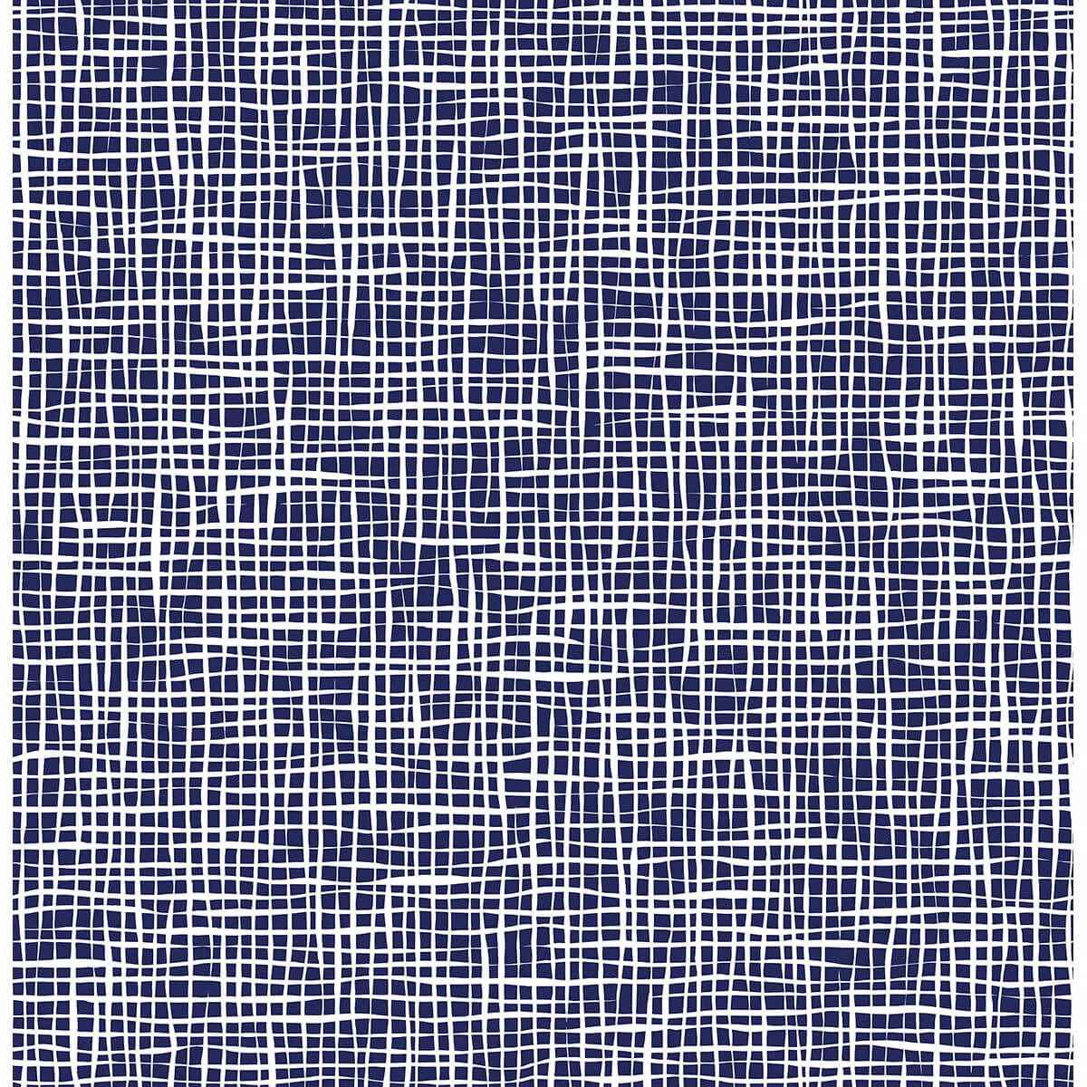 Shanti Blue Grid Wallpaper - York Wallcoverings - 2764-24330