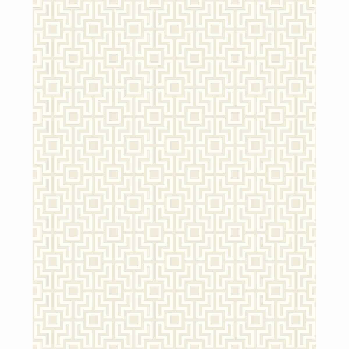Boxwood Neutral Geometric Wallpaper - York Wallcoverings - 2782-24532