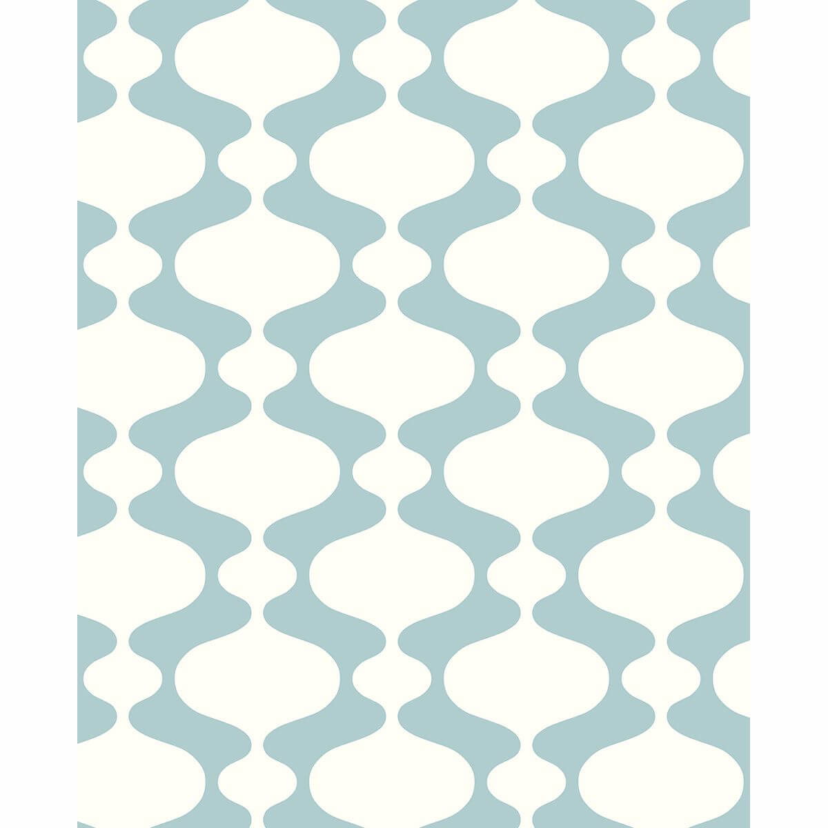ashbury-turquoise-retro-wallpaper-york-wallcoverings-2782-24543 - York Wallcoverings Wallpaper