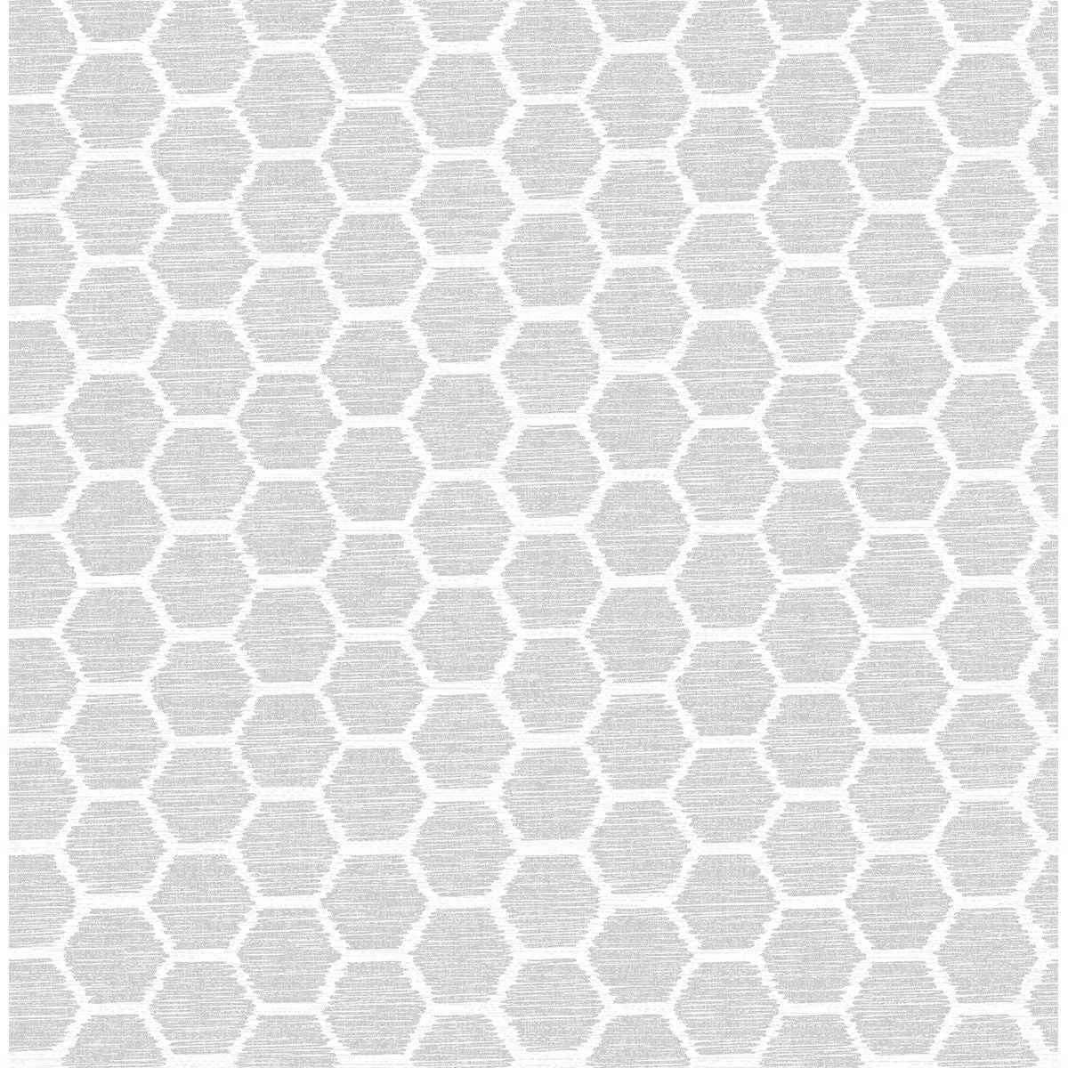 Aura Grey Honeycomb Wallpaper - York Wallcoverings - 2793-24712 - York Wallcoverings Wallpaper