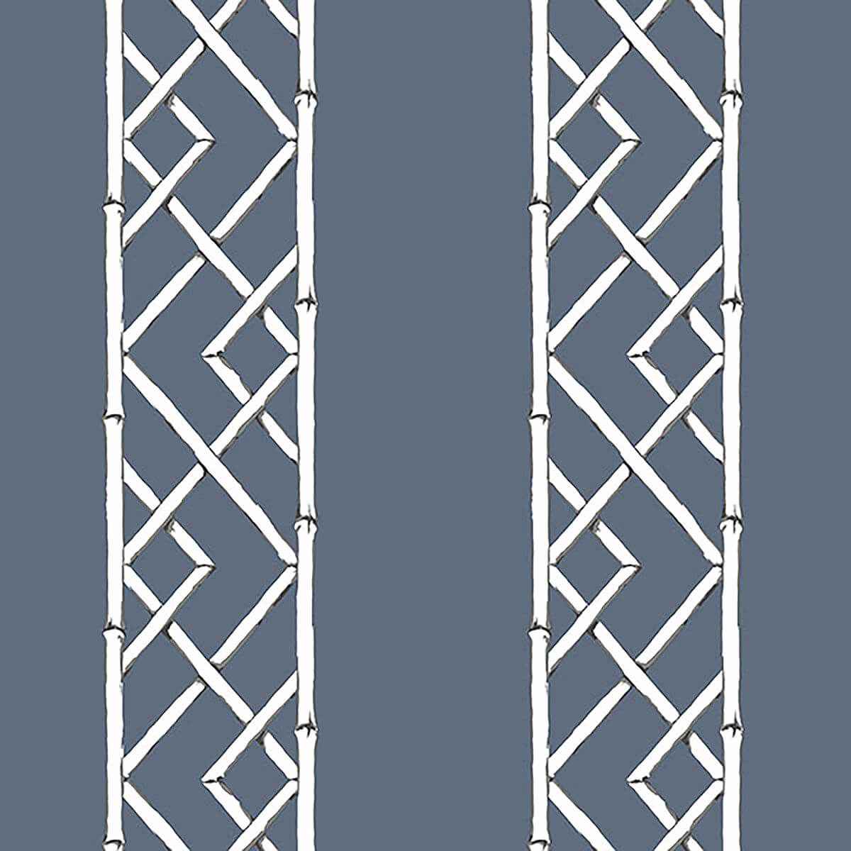 Indigo Indigo Latticework Wallpaper - York Wallcoverings - 2785-24807