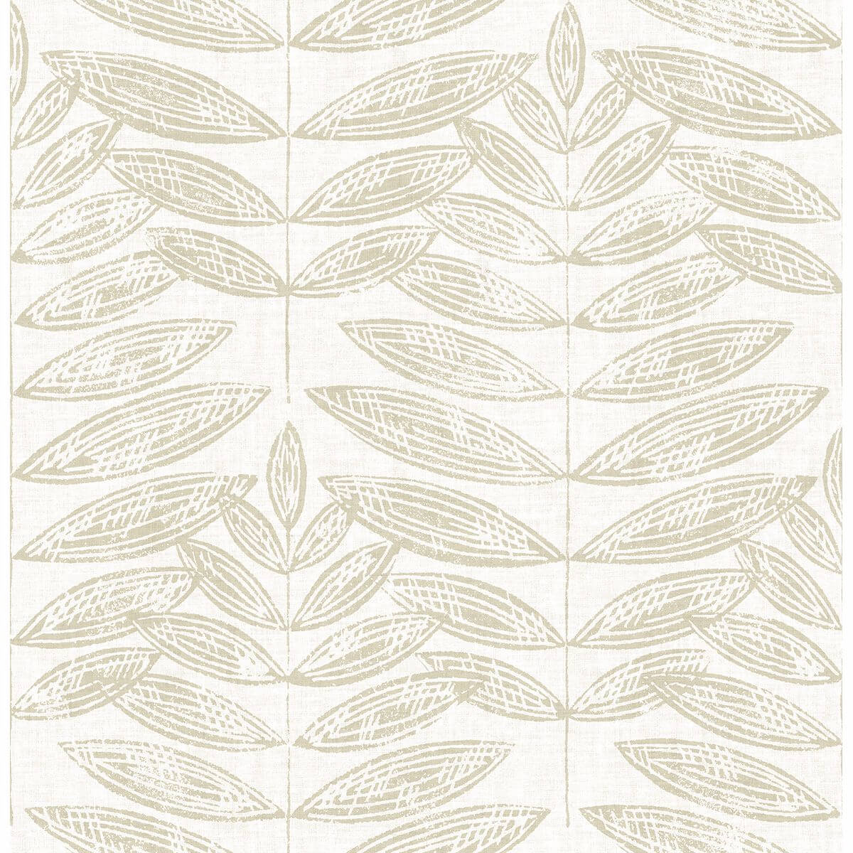 akira-beige-leaf-wallpaper-york-wallcoverings-2821-25100 - York Wallcoverings Wallpaper