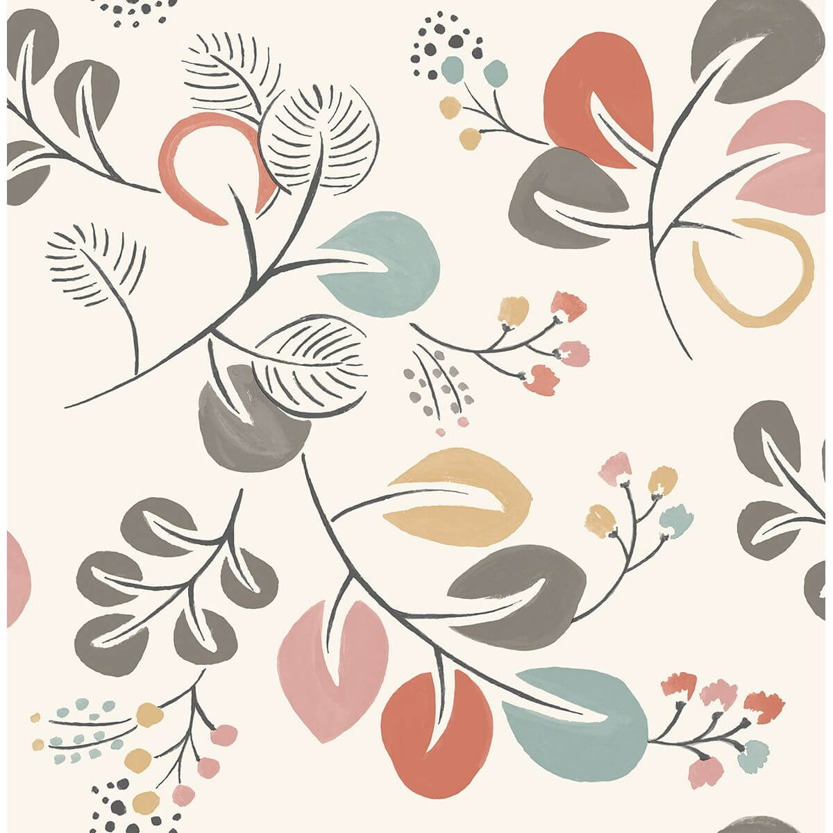 jona-multicolor-trail-wallpaper-york-wallcoverings-2821-25122 - York Wallcoverings Wallpaper