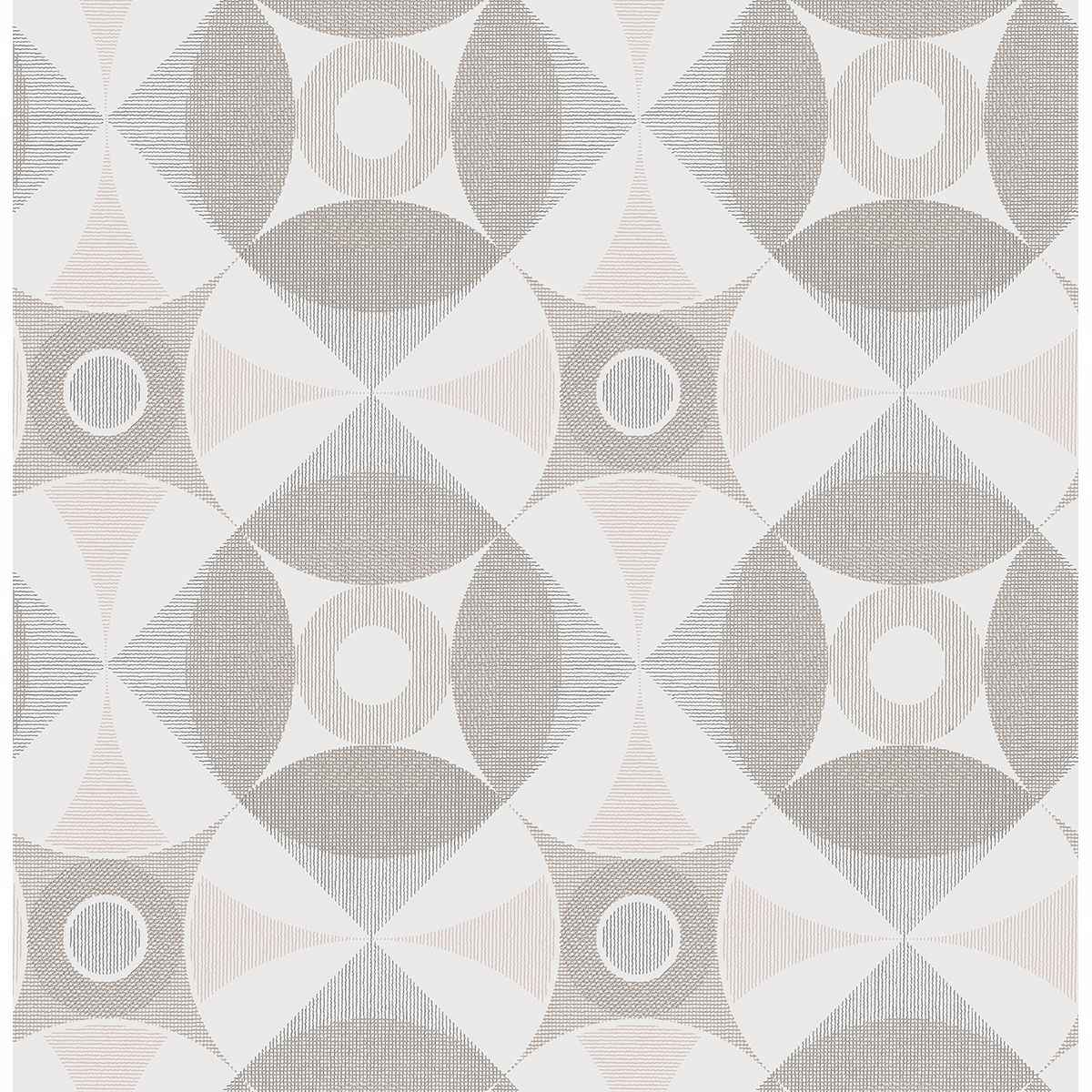 Ellis Light Brown Geometric Wallpaper - York Wallcoverings - 2821-25133 - York Wallcoverings Wallpaper