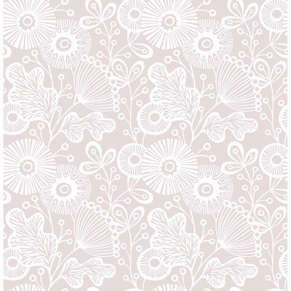 Ana Rose Rose Floral Wallpaper - York Wallcoverings - 2821-25109 - York Wallcoverings Wallpaper