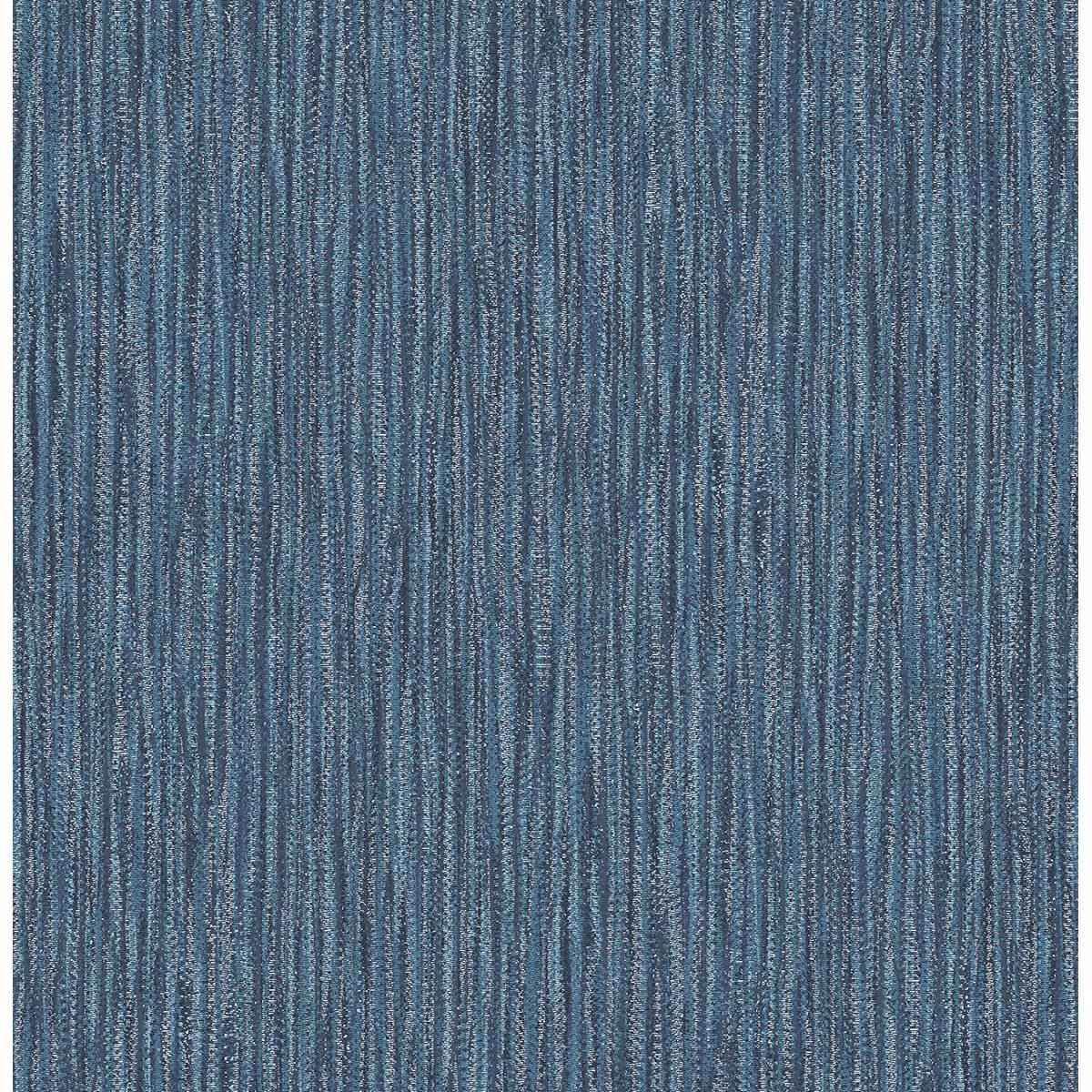 Raffia Thames Blue Faux Grasscloth Wallpaper - York Wallcoverings - 2901-25423